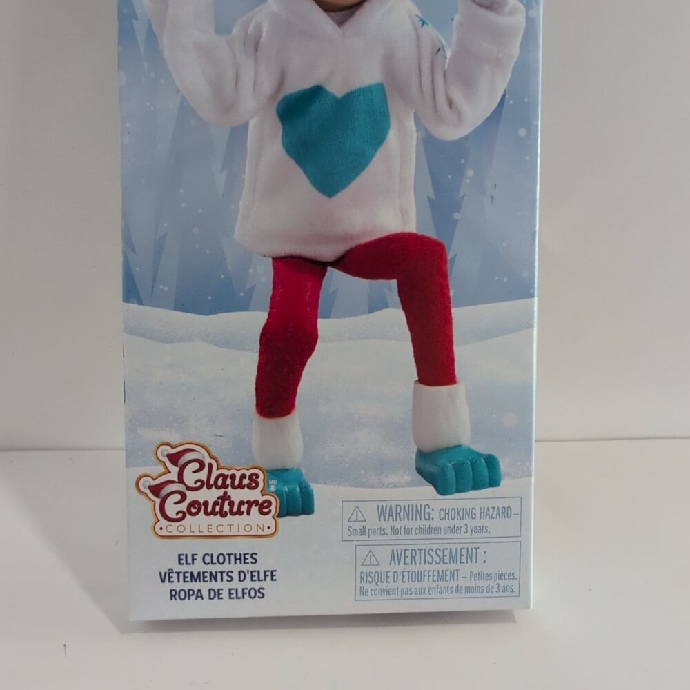 NEW! Claus Couture Elf on the Shelf Clothing Yeti Monster Hoodie Set Outfit - Picture 2 of 5